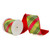VIC-QK240950 - 4"x10yd Red Green Diagonal Plaid Red - Vickerman