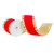 VIC-QK240965 - 4"x10yd Red Velvet Jeweled Gold Applique - Vickerman