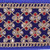VIC-QK251402 - 2"x5yd Blue Velvet Gold Trim Red Jewel - Vickerman