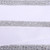 VIC-QK251600 - 4"x5yd White Velvet Silver Jewel Trim - Vickerman