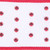VIC-QK253503 - 2.5"x10yd White Dupion Red Candy Button - Vickerman
