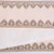 VIC-QK253801 - 4"x5yd Ivory Velvet Chmp Pearl Jewel Trim - Vickerman