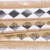 VIC-QK254408 - 2.5"x10yd Gold Fringe Black/Whte Checker - Vickerman