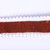 VIC-QK254576 - 1.5"x10yd Mocha Dupion White Pom Pom - Vickerman