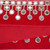 VIC-QK256003 - 4"x5yd Red Gold Trim Mirrors - Vickerman
