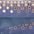 VIC-QK256052 - 4"x5yd Denim Blue Gold Trim Mirrors - Vickerman