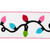 VIC-QR221841 - 4"x5yd White/Pink/Blue/Green/Red Ribb - Vickerman