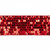 VIC-QY231565 - 2.5"X10Y Red Rectangle Sequin Ribbon - Vickerman