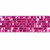 VIC-QY231580 - 2.5"X10Y Pink Rectangle Sequin Ribbon - Vickerman