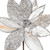 VIC-RG230107 - 21.5" Silver Poinsettia 11" Flower, 6-Pack - Vickerman