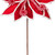 VIC-RG231903 - 21.5" Red Candy Cane Poinsettia, 4-Pack - Vickerman
