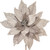 VIC-RG233107 - 21.5" Silver Poinsettia 18" Flower, 2-Pack - Vickerman