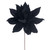 VIC-RG233117 - 21.5" Black Poinsettia 18" Flower, 2-Pack - Vickerman