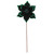 VIC-RG235974 - 21.5" Midnight Green Poinsettia 10" Flower, 6-Pack - Vickerman