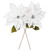 VIC-RG237711 - 27.5" Milk White Poinsettia 24" Flower, 2-Pack - Vickerman