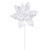 VIC-RG252411 - 17" White Poinsettia Pearl 11" Flower, 2-Pack - Vickerman
