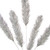 VIC-RPQ250707 - 31" Silver Tinsel Brush 5 Tip Spray, 3-Pack - Vickerman
