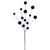 VIC-RPQ251717 - 28" Black Glitter Ball Spray, 2-Pack - Vickerman