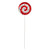 VIC-RPQ252321 - 21" Red/White Sequin Lollipop 2 Assorted/Set - Vickerman
