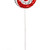 VIC-RPQ252321 - 21" Red/White Sequin Lollipop 2 Assorted/Set - Vickerman