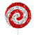 VIC-RPQ252321 - 21" Red/White Sequin Lollipop 2 Assorted/Set - Vickerman