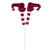 VIC-RPQ253327 - 27.5" Red/White Elf Legs Spray - Vickerman