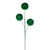VIC-RPQ254104 - 26" Green Sequin Triple Ball Spray, 2-Pack - Vickerman