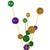 VIC-RPQ260167 - 28" Mardi Gras Multi Ball Spray, 2-Pack - Vickerman