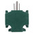 VIC-V24CUBE3 - Green Triple Tap 15 Amp, 4-Pack - Vickerman