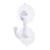VIC-V25CSU22 - 6.5" Double Suction Cup Hook 22 Lbs, 4-Pack - Vickerman