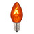 VIC-V471737-25 - C7 Transparent Amber 130V 5W Bulbs 25Bx - Vickerman