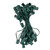 VIC-VC9SPT1-12G50 - C9 50' x 50 Socket EC 18 Ga SPT1 Green Wire 12"Sp - Vickerman