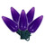 VIC-X12GC956 - 25 Lights LED C9 Purple Ceramic Green Wire 12"Sp 25'L - Vickerman
