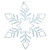 VIC-X176324T - 24" Pure White LED Twinkle Star Snowflake - Vickerman