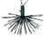 VIC-X21G088 - 80 Lights x 16" Green Starburst Orange LED - Vickerman