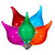 VIC-X231500 - 15 Lights X15' Mlti LED G45 Gls Flme Tp Gw12"s - Vickerman
