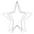 VIC-X23S030 - 300 Ltx30" Warm White LED Star Wire Silhouette - Vickerman