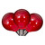VIC-X24G4103 - Red LED G40-e12 Glass Bulb, 10-Pack - Vickerman
