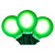 VIC-X24G4104 - Green LED G40-e12 Glass Bulb, 10-Pack - Vickerman
