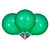 VIC-X24G5104 - Green LED G50-e12 Glass Bulb, 10-Pack - Vickerman