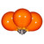 VIC-X24G5108 - Amber LED G50-e12 Glass Bulb, 10-Pack - Vickerman
