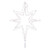 VIC-X24TT36 - 36" White Bethlehem Star Tree Top Pure Wt - Vickerman