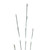 VIC-X24W379 - 75 Lights 3Pc 48" LED Pure White WA Warm White Stake Lights - Vickerman