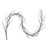VIC-X250606LED - 6' Brown Icy Sugar Twig Garland 48 Warm White - Vickerman