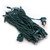 VIC-X4G6501PBG - 50 Lights LED Wm Wt/Green Wire WA EC Set 1Pc 4"x16'L - Vickerman