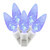 VIC-X4W8102 - 100 Lights LED Blue/Warm White C6 EC 4"x34'L - Vickerman