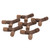 VIC-X6B6615 - LED Set Brown Coaxial Y Splitter, 6-Pack - Vickerman