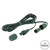 VIC-X6G6613 - 10' Green Wire Coaxial Ext Cord, 4-Pack - Vickerman
