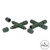 VIC-X6G6614 - LED Set Green Coaxial x Splitter, 6-Pack - Vickerman