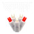 VIC-X6W3325 - 70 Lights LED Rd-wt/ww Wide Angle Icicle EC 9' - Vickerman